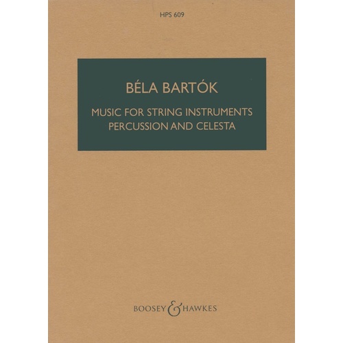 Music For Strings Percussion Celesta Study Score Book