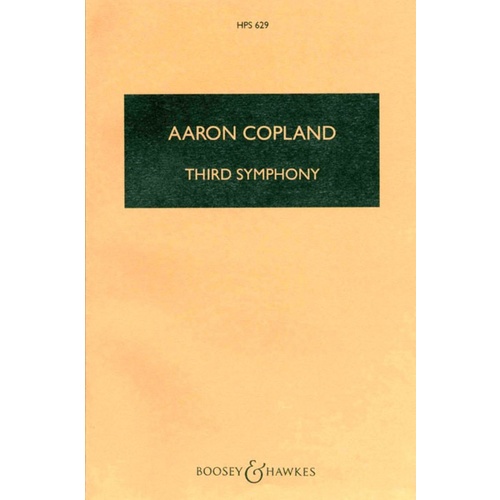 Symphony 3 Study Score Book