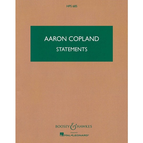 Statements Study Score Book