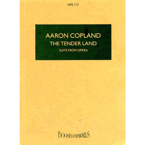 Tender Land Study Score Book