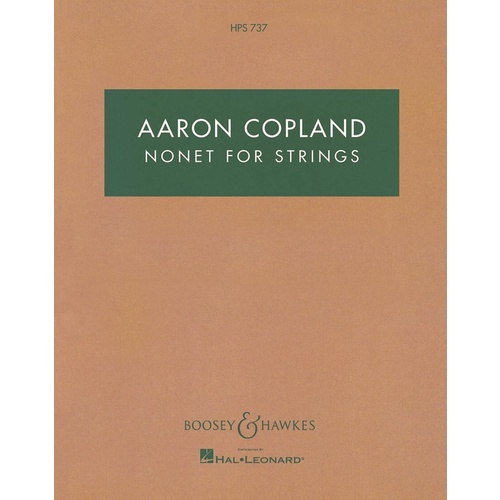 Nonet For Strings Study Score Book