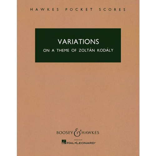 Variations Kodaly Study Score Book