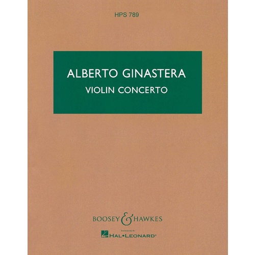 Violin Concerto Study Score Book