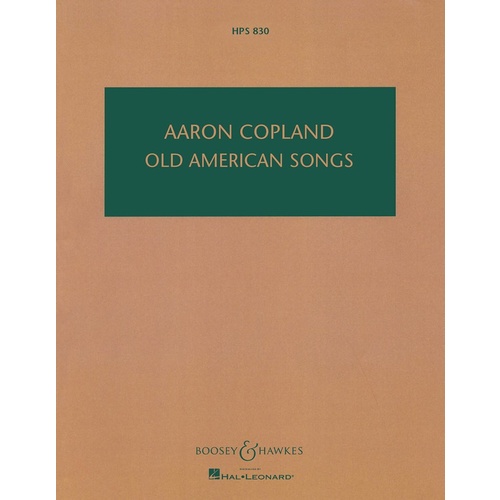Old Amercn Songs Study Score Book