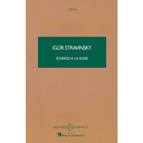 Scherzo A La Russ Study Score Book