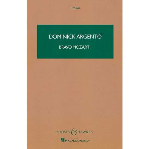 Bravo Mozart Stdy Sc Book
