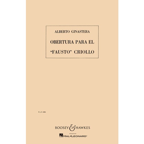 Fausto Criollo Study Score Book