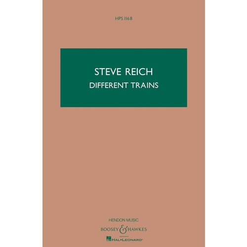 Different Trains Study Score Book