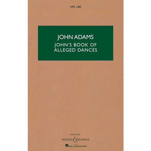 Johns Book Of Alleged Dances Study Score Book