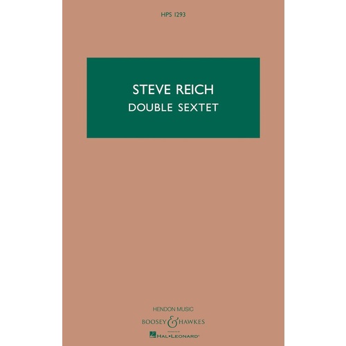 Double Sextet Study Score Book