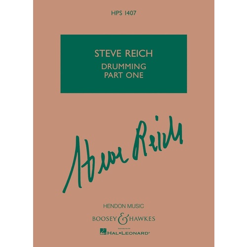 Drumming Part One Study Score Book