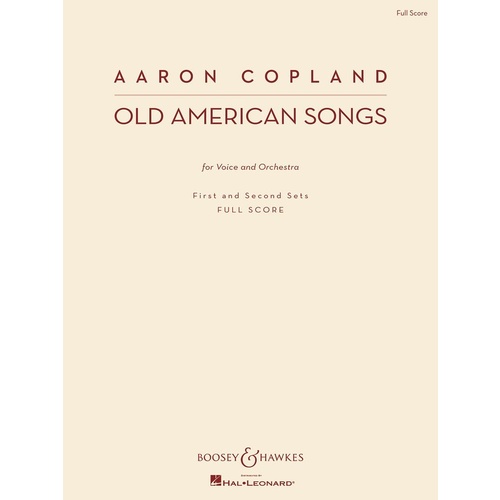 Old American Songs 1st And 2nd Sets Score Book