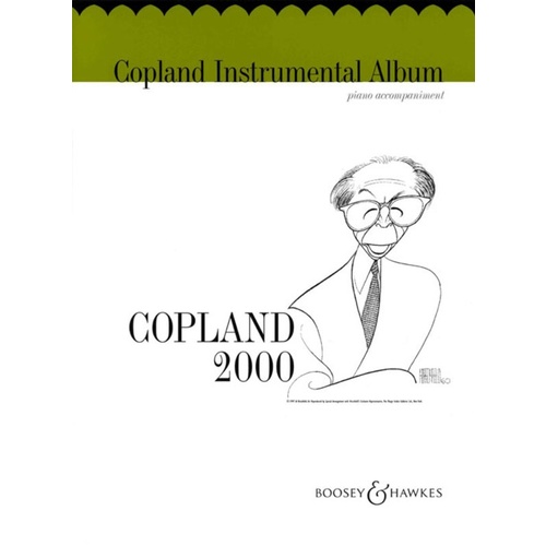 Copland For Instruments 2000 Piano Acc Book