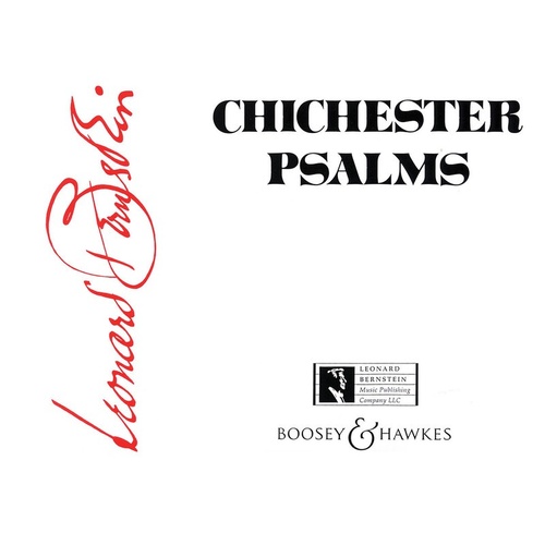 Chichester Psalms Reduced Orch Score Book