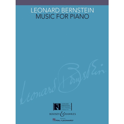 Leonard Bernstein Music For Piano Book