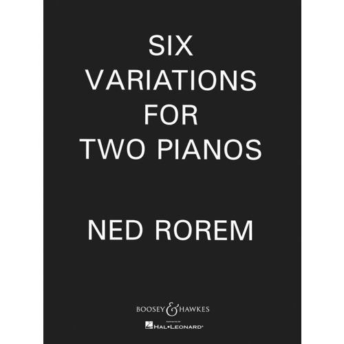 Six Variations For 2 Piano Book