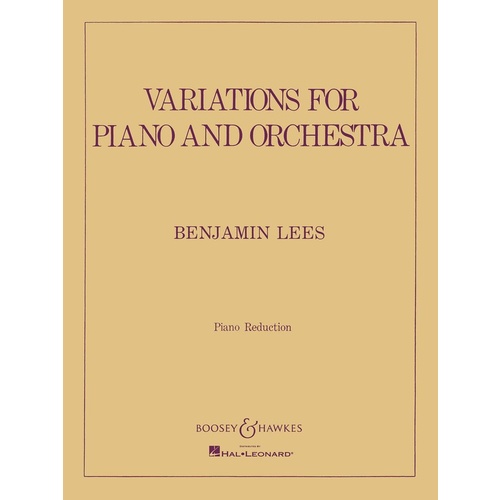 Variations For Piano Orc Book