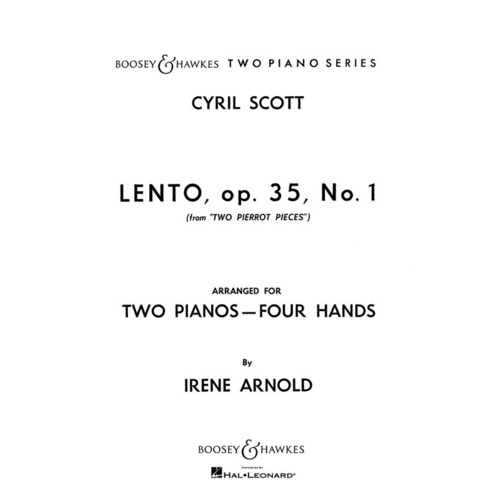 Lento Op35 No1 2Piano4Hnd Book