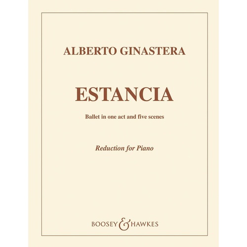 Estancia Op. 8 Piano Book