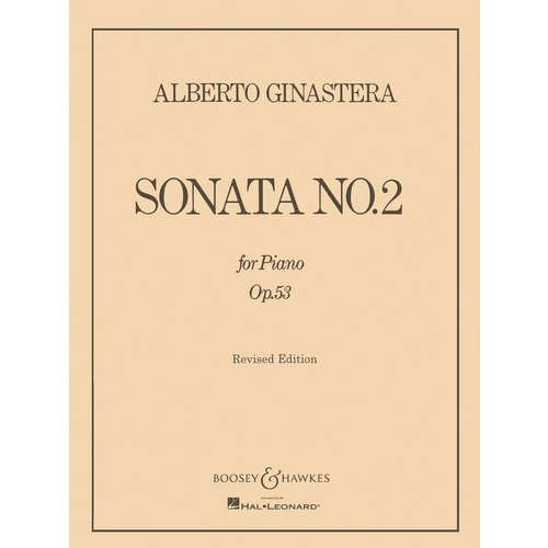 Ginastera - Piano Sonata No 2 Op 53 Book