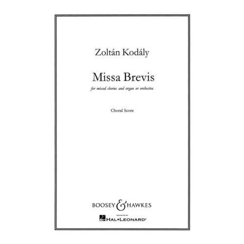 Missa Brevis Choral Score Chorus Parts Only Book