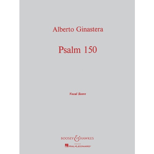 Psalm 150 Vocal Score Book