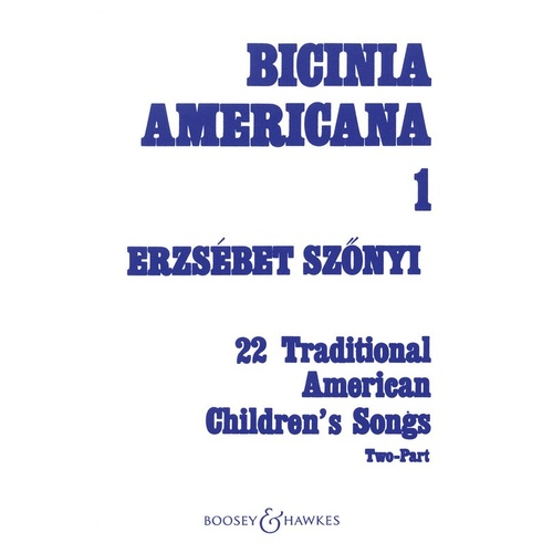 Bicinia American 1 2Pt Book