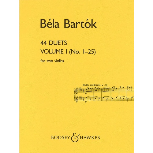 Bartok - 44 Violin Duets Vol 1 Book
