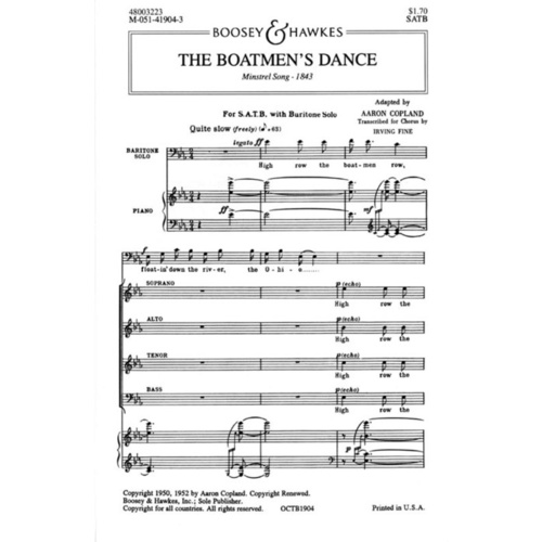 Boatmens Dance SATB Book
