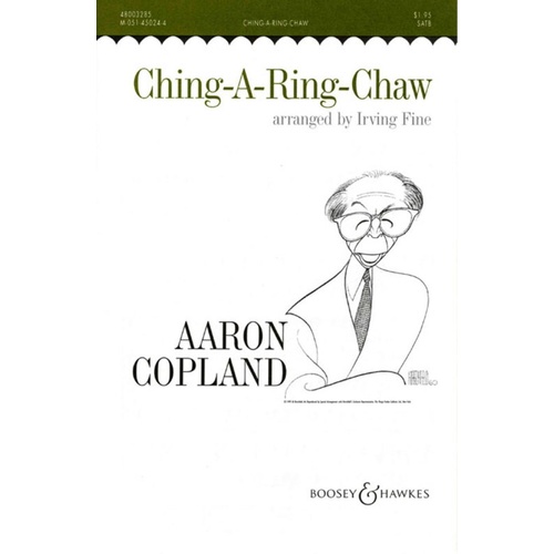 Ching A Ring Chaw SATB Book