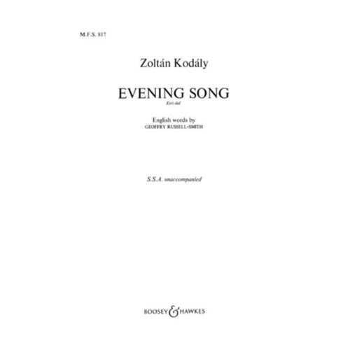 Evening Song SSA A Cappella Book
