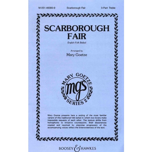 Scarborough Fair SSA Book