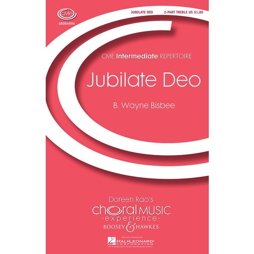 Jubilate Deo 2-Part Treble Book