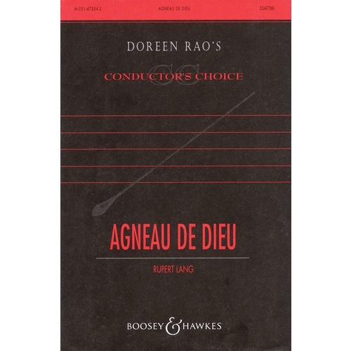 Agneau De Die SATB Div A Cappella Book