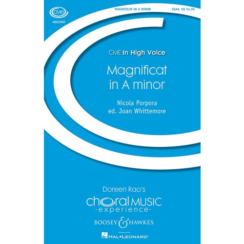 Magnificat In A Minor SSAa Book