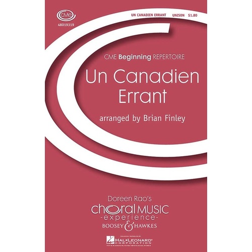 Un Canadien Errant Unison Book