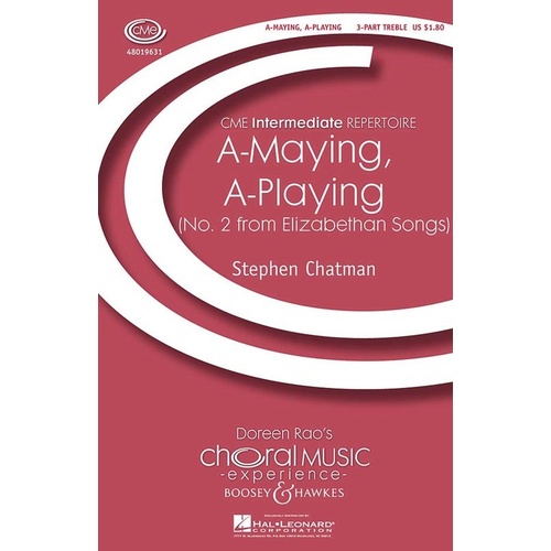 A Maying A Playing (No 2 Elizabethan Songs) 3Pt Book