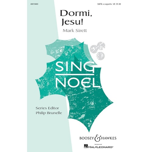 Dormi Jesu SATB A Capella Book