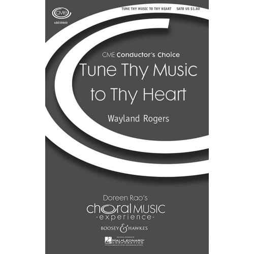 Tune Thy Music To Thy Heart SATB A Capella Book