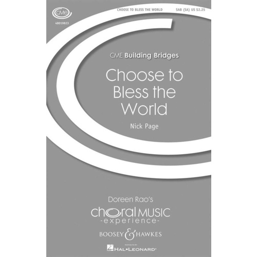 Choose To Bless The World Sab Book