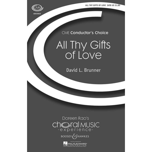 All Thy Gifts Of Love SATB Book