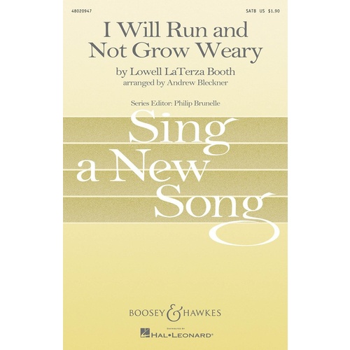 I Will Run And Not Grow Weary SATB Book