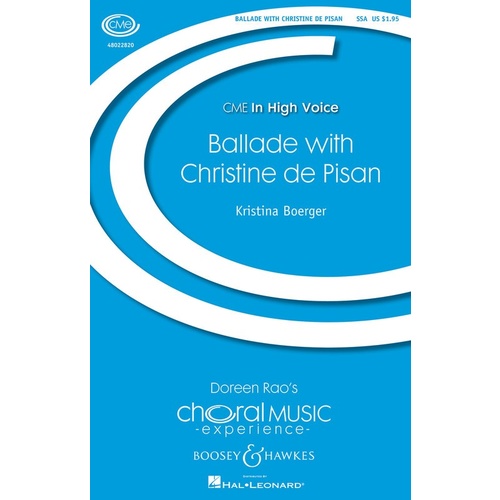 Ballade With Christine De Pisan SSA Book