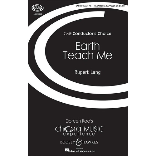 Earth Teach Me SSAATTBB Book