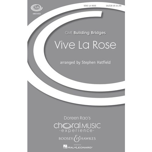 Vive La Rose SATB Book