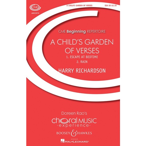 Childs Garden Of Verses SSA Book