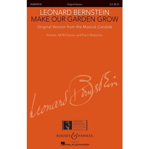 Make Our Garden Grow From Candide SATB Book