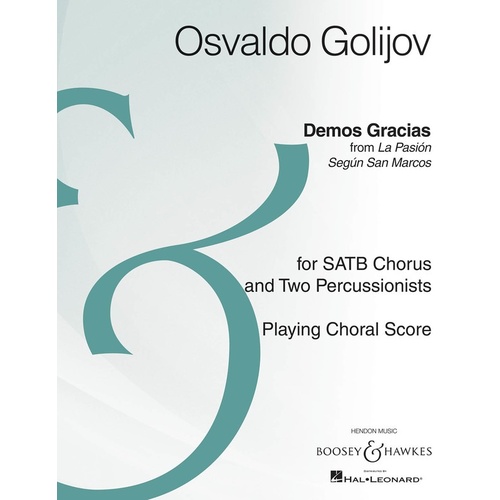 Demos Gracias SATB Book