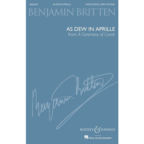 As Dew In Aprille (Ceremony Of Carols) SATB Book