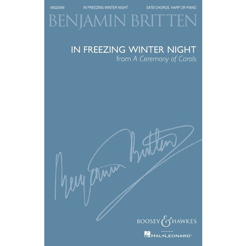 In Freezing Winter Night SATB Book